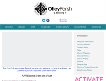Tablet Screenshot of otleyparishchurch.org